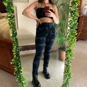 Cotton On Tie Dye High Rise Jegging Jeans